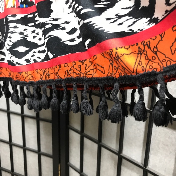 MAGIC Sz M Halter Tube Ribbed Printed Aztec Dress - Picture 4 of 10